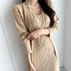 Clarity™ | Winter-Strickkleid und Weste-Set