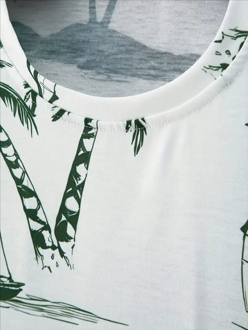 Xander | Elegantes Zweiteiliges Sommer-Outfit mit Druck