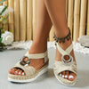Brooks | Damen Ledersandalen mit Plateauabsatz