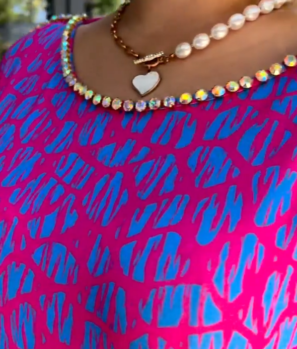 Terry |  Plus Size Kleid mit modernem Druck