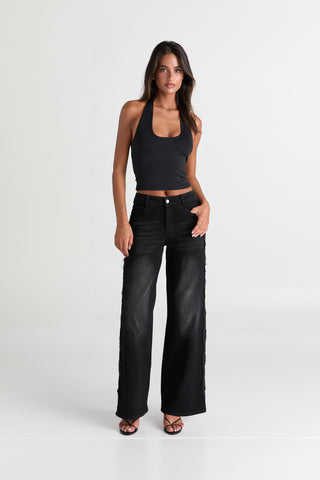 Cairo | Jean in gewaschenem Schwarz – Lässiger Chic!
