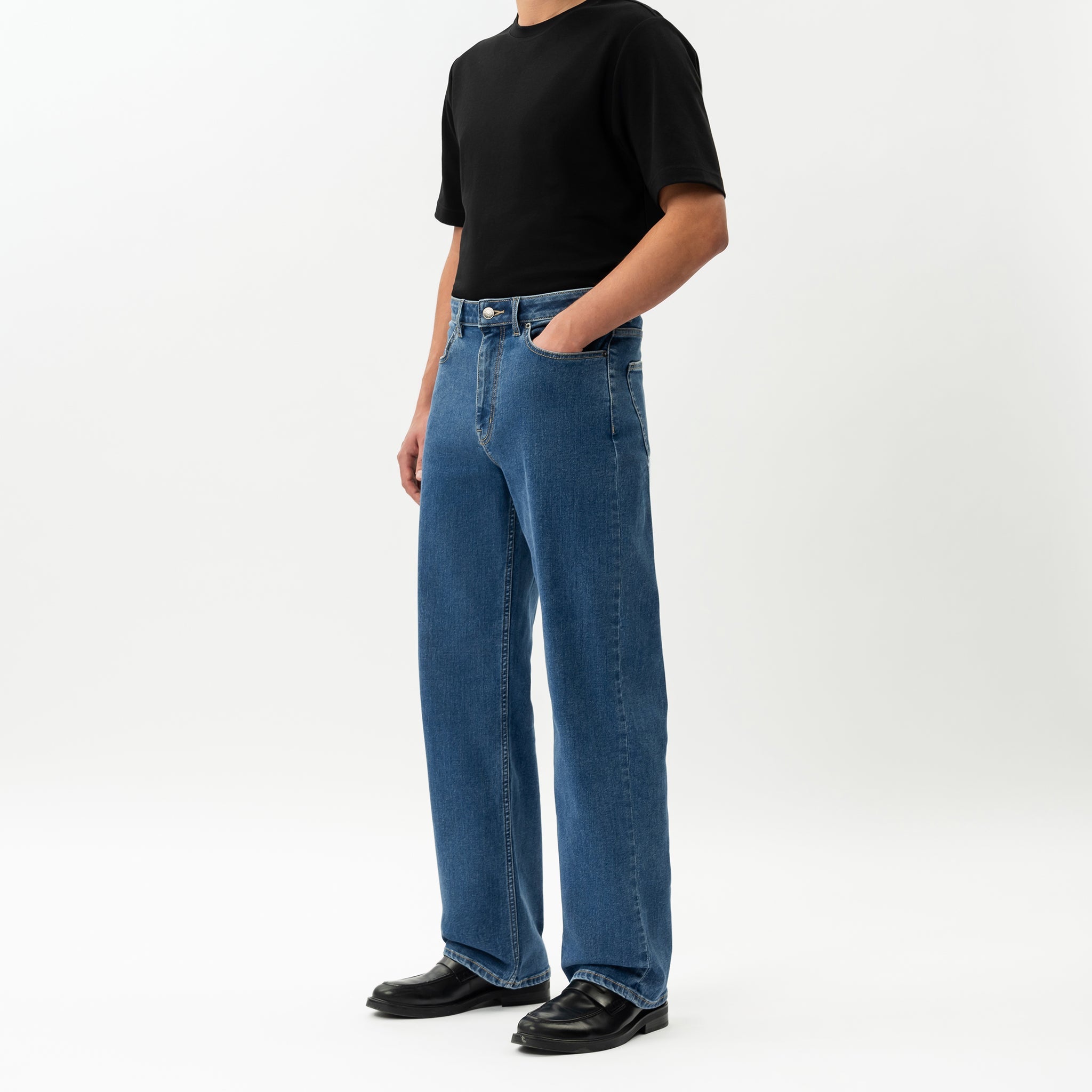 WIDE STRETCH JEANS