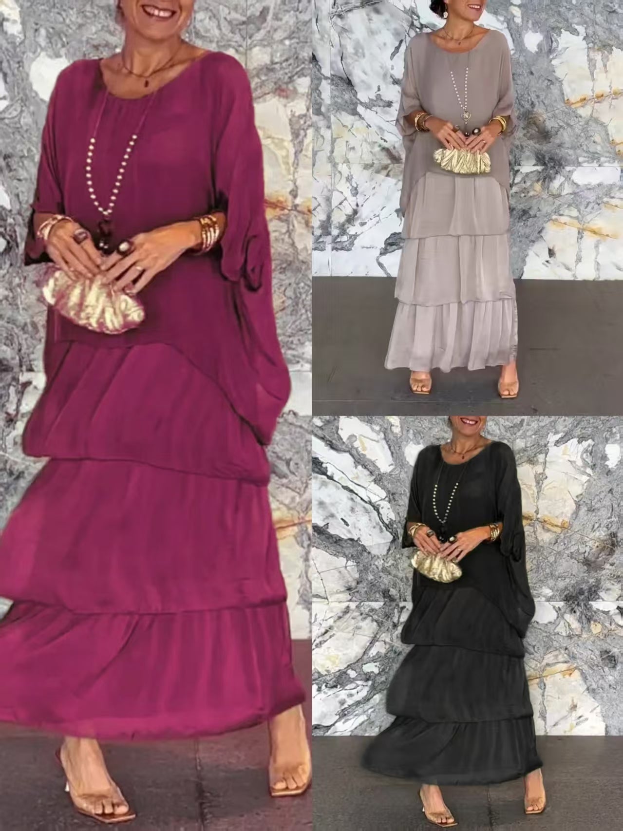 Megumi | Kleid im lockeren Kunststil