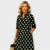 Malinda | Giolanta - Modernes Chemisierkleid mit V-Ausschnitt