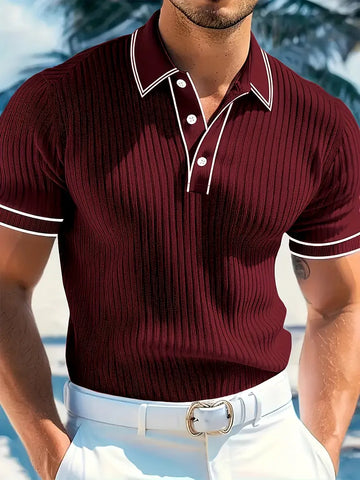 Donovan | Elegantes Polohemd Mit Kurzen Ärmeln