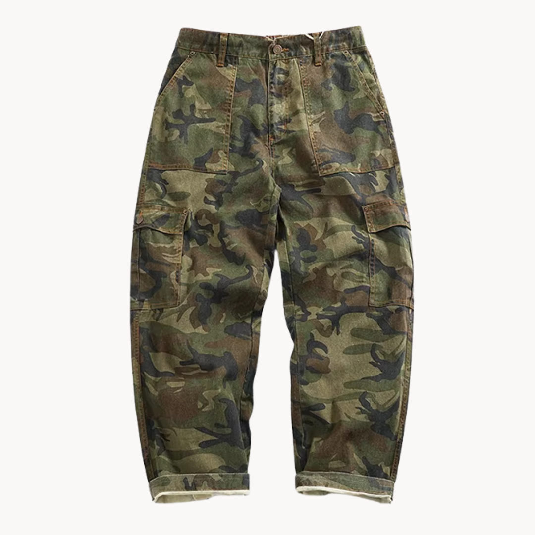 Izael | Camo Entspannte Cargo-Hose