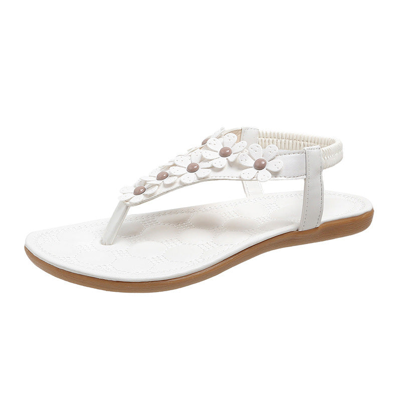 Eliana | 3D-Blumen Strandsandalen