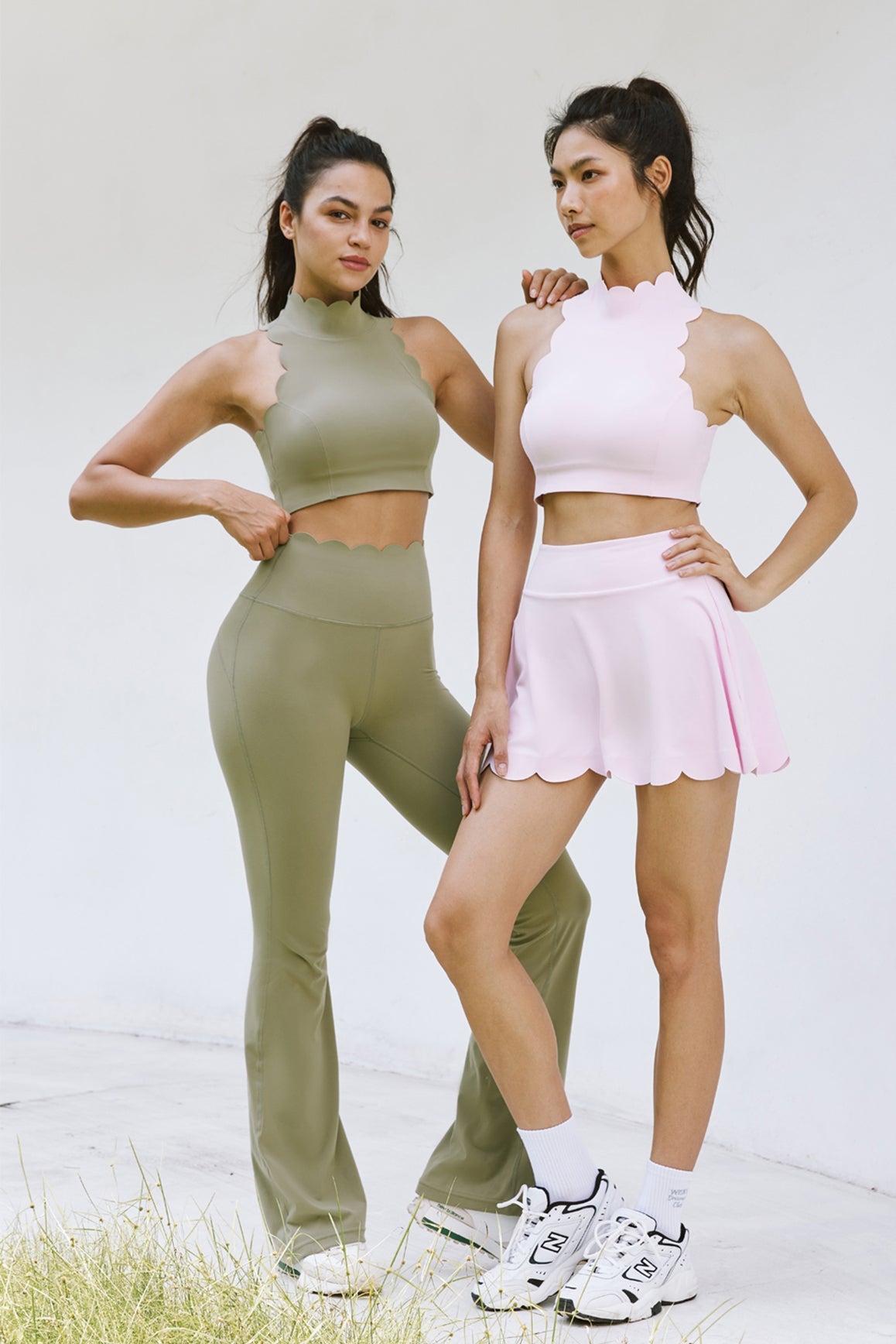 Mia | Elegante hochtaillierte Schlagleggings