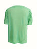 Addison | Elegantes Spitzen-Kurzarm-T-Shirt – Pastellfarben, Sommer, Damen