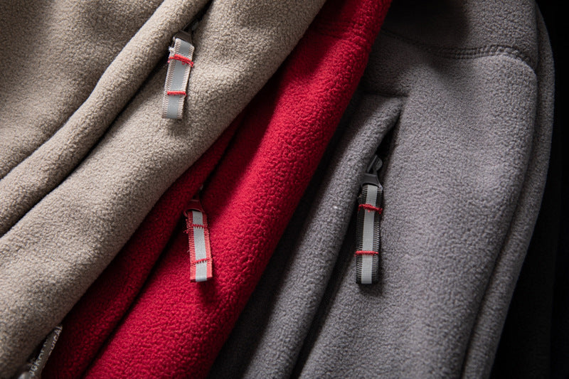 Manuel | Doppellagige Fleece-Kapuzenjacke