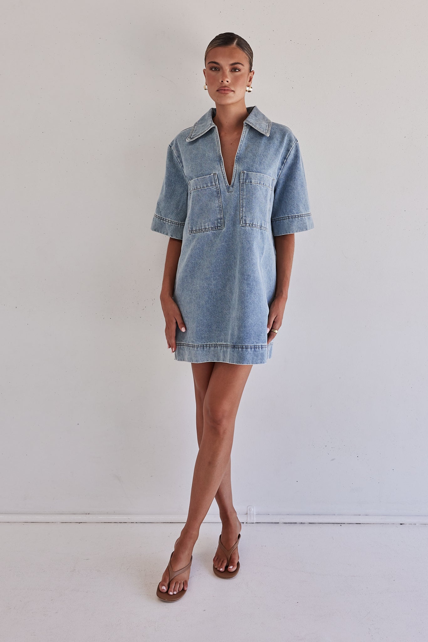 Elena | Denim-Minikleid