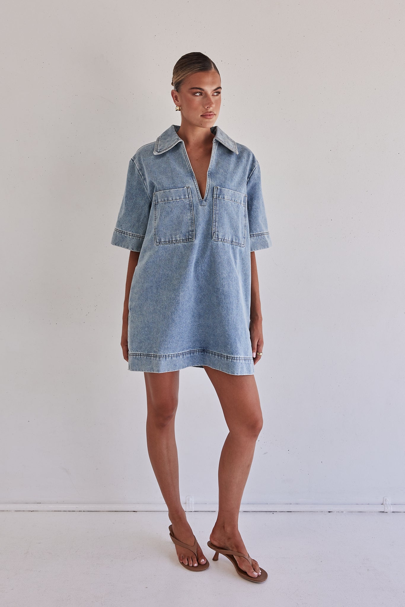 Elena | Denim-Minikleid