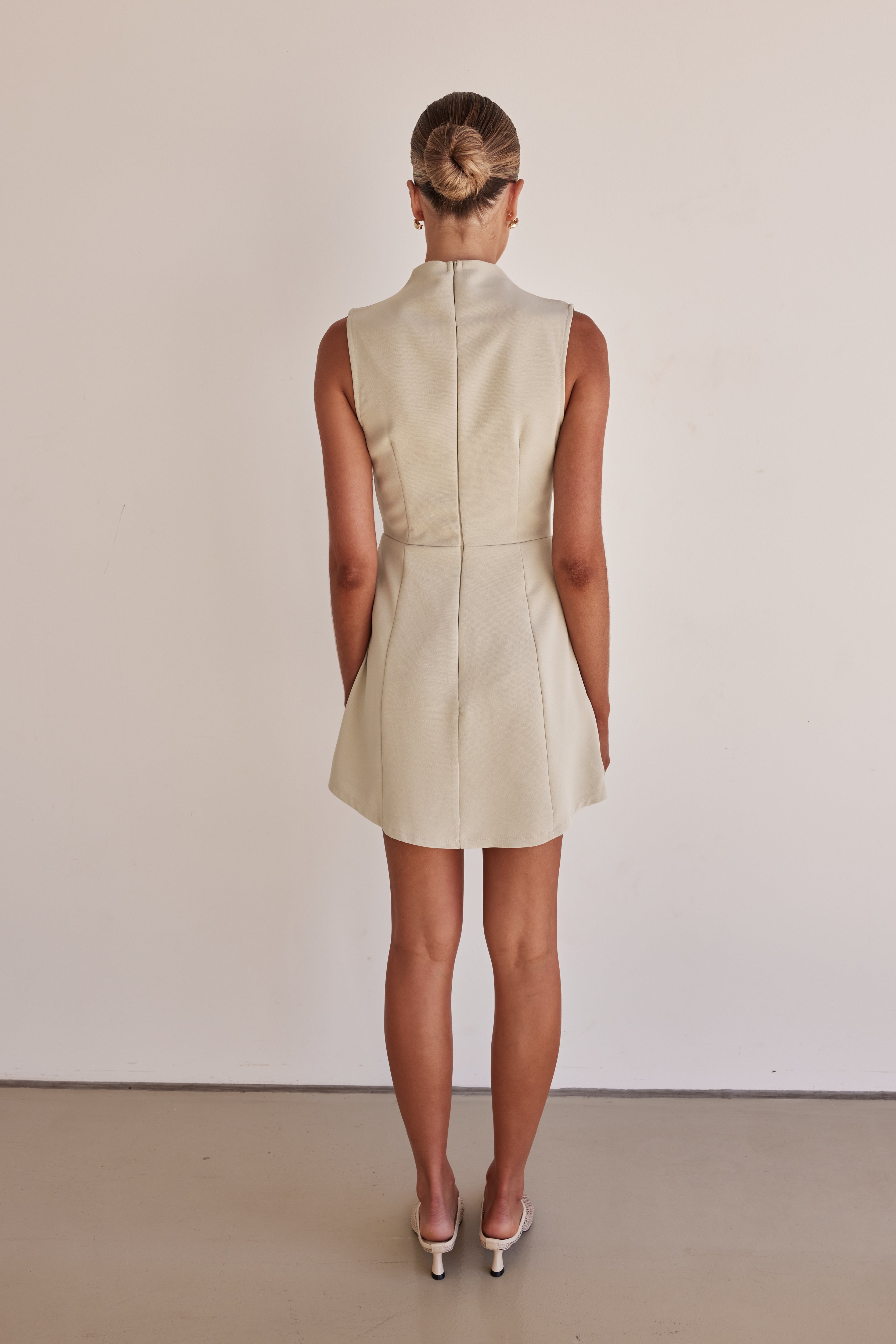 Gaia Mini Dress (Sage)