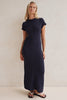 Antonia | Zaya Strick Maxikleid Marine