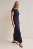 Antonia | Zaya Strick Maxikleid Marine