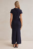 Antonia | Zaya Strick Maxikleid Marine