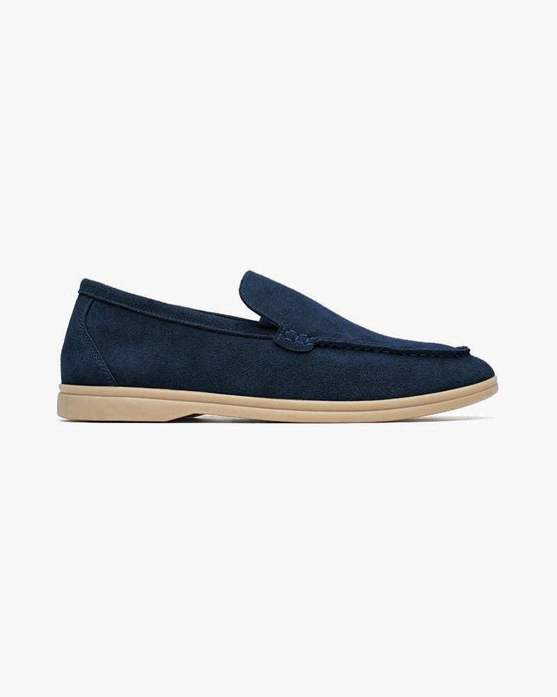 Madelynn | Old Money Premium Wildleder-Loafer in Marineblau