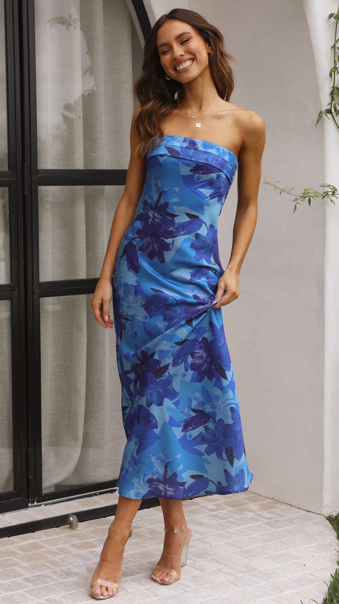 Mauricio | Miya Maxikleid - Blaue Blumen