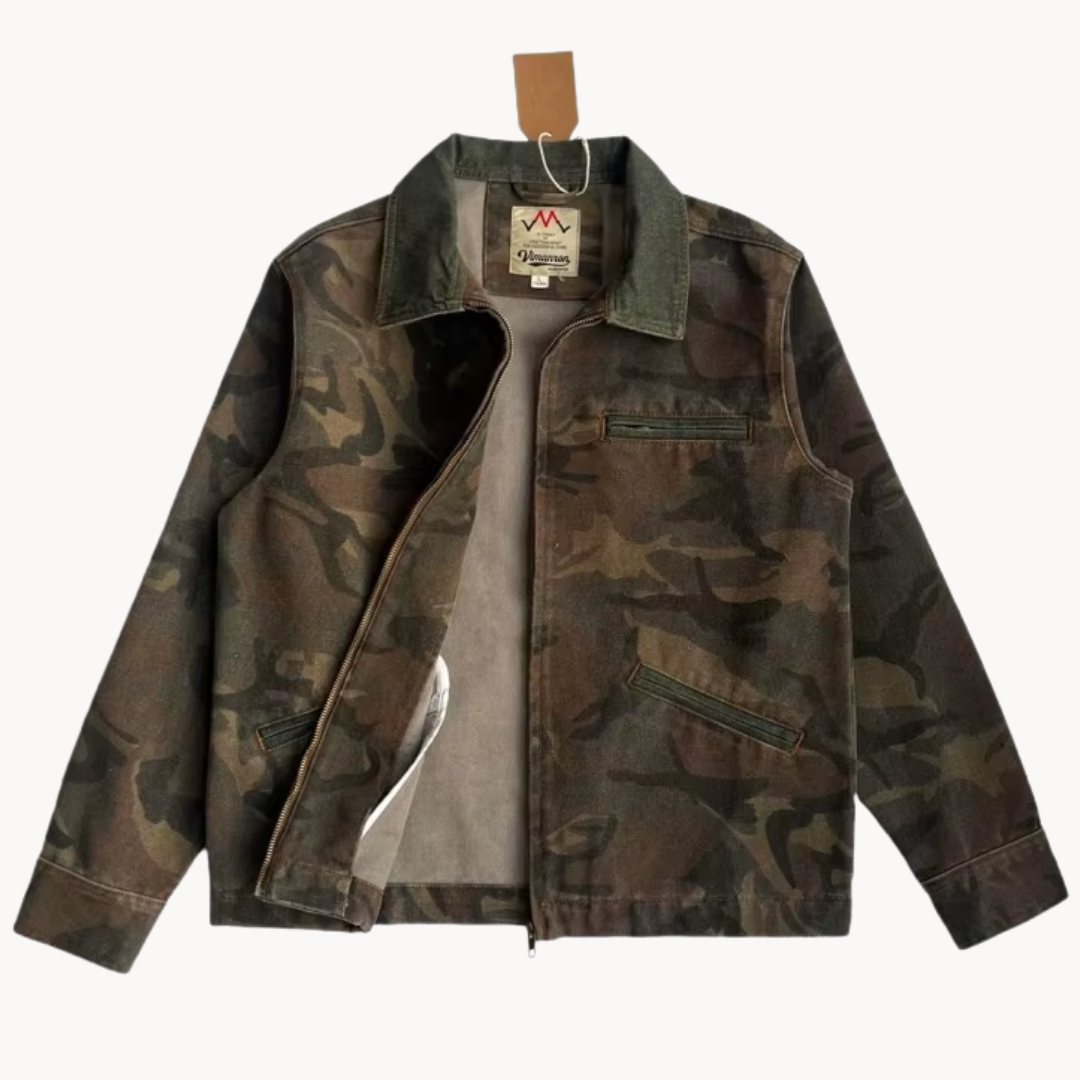 Jesiah | Camo-Reißverschluss-Arbeitsjacke