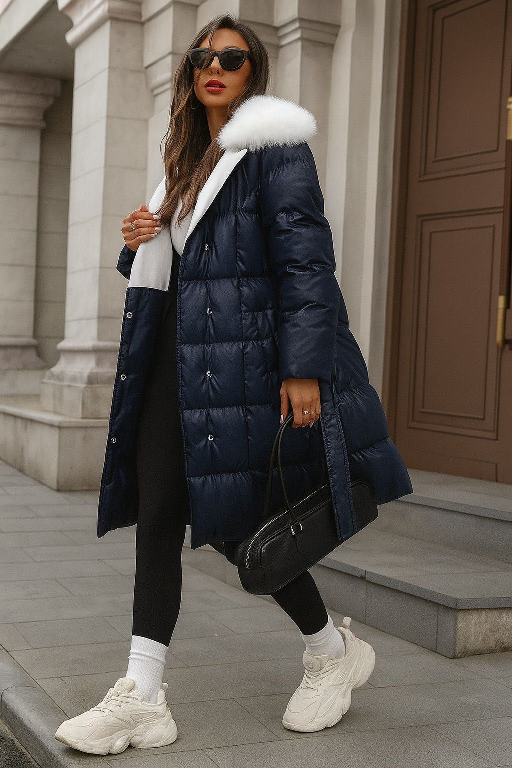 Pablo | Winteroutfit für Frauen - Felljacke Outfit Made in Italy