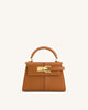 Elise Top Handle Tasche - Braun