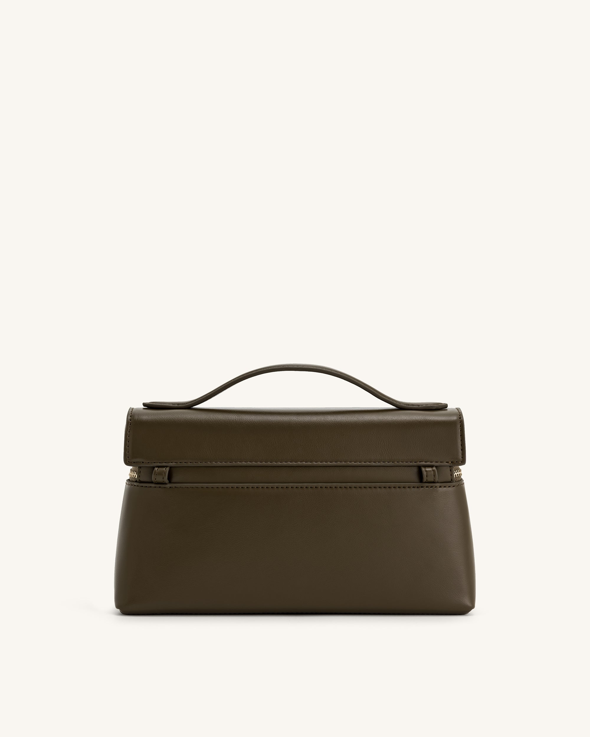 Thea Top Handle Bag - Dunkel-Olive