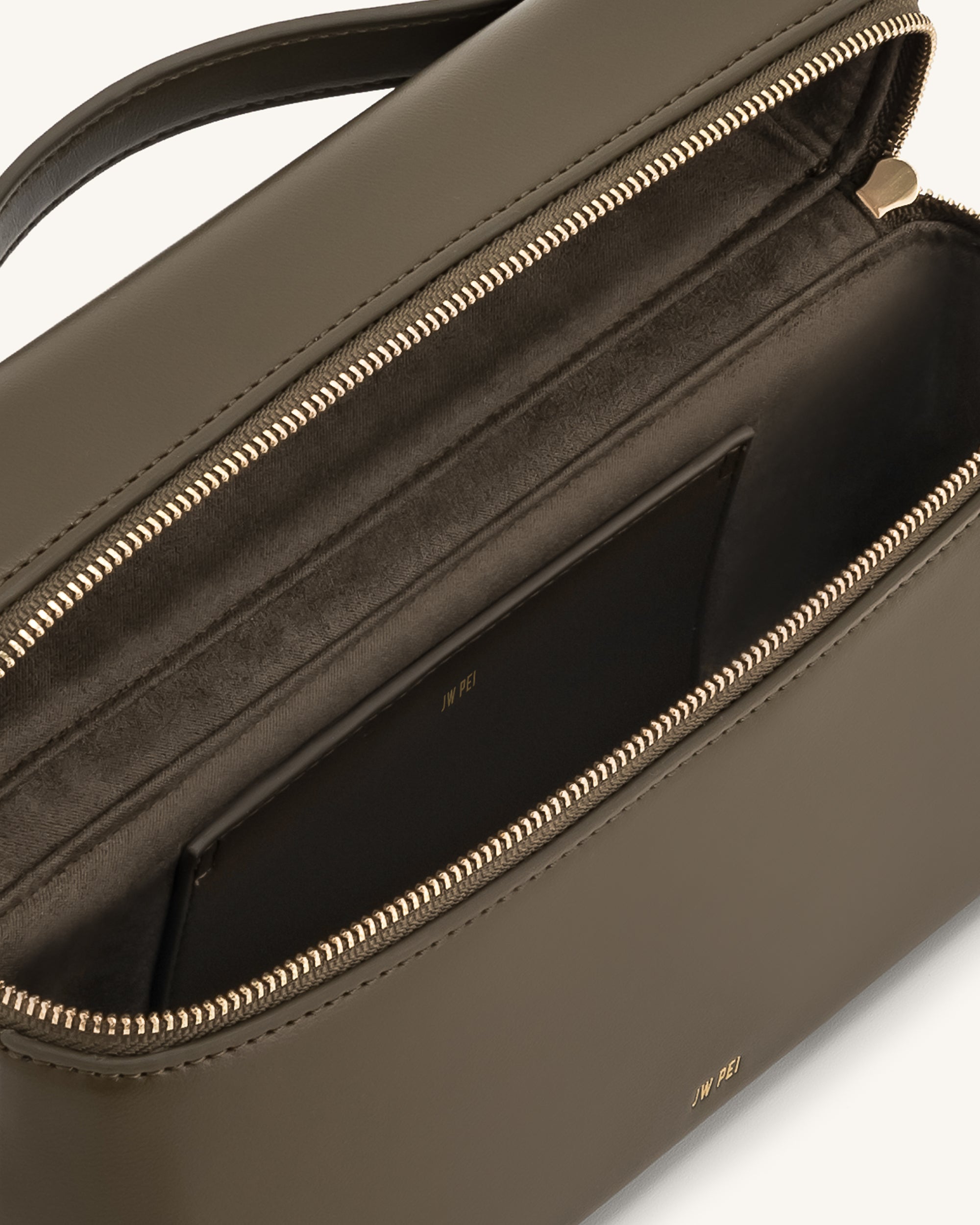 Thea Top Handle Bag - Dunkel-Olive