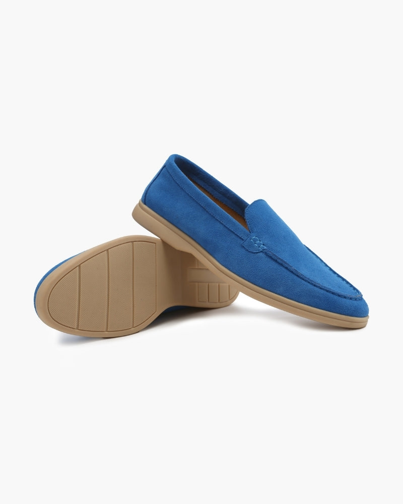 Madelynn | Old Money Premium Wildleder-Loafer in Marineblau