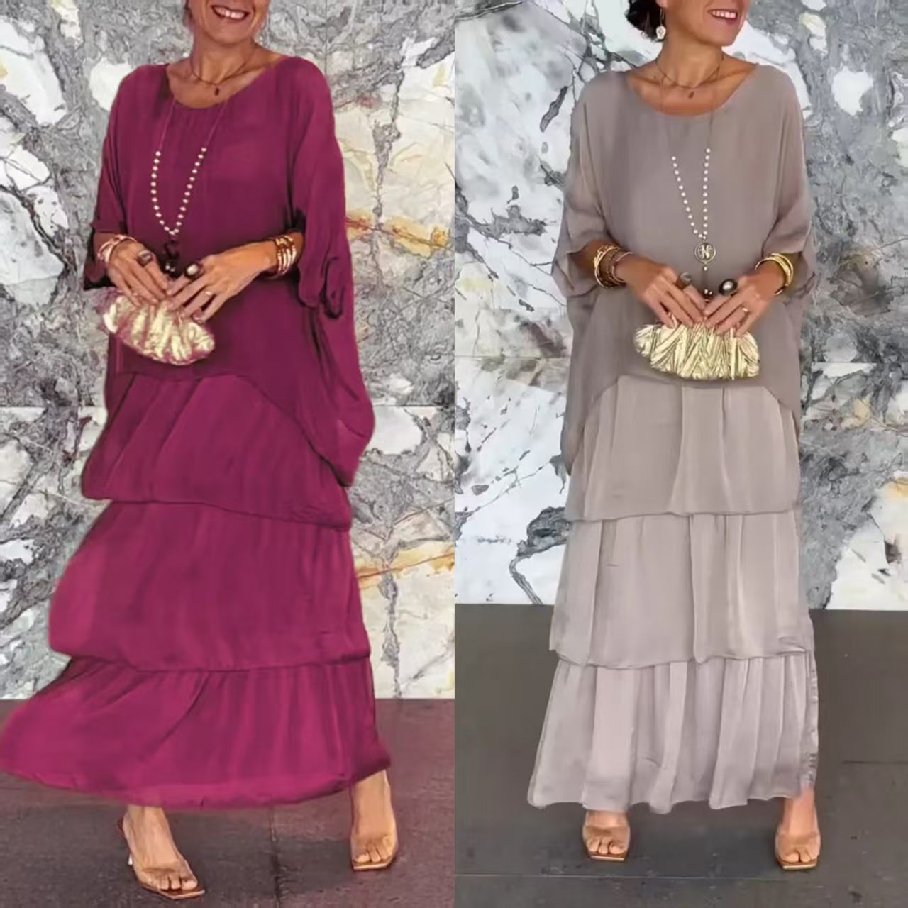 Megumi | Kleid im lockeren Kunststil