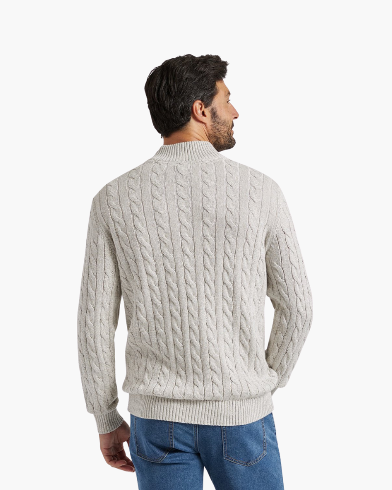 Vaugn | Pullover mit halbem Reißverschluss