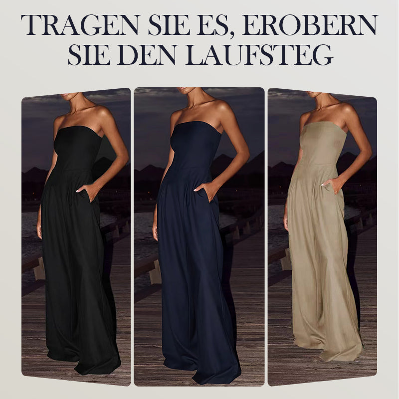 Tatiana | Ärmelloser Jumpsuit mit Taschen