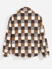 Derek | Flauschige karierte Jacke