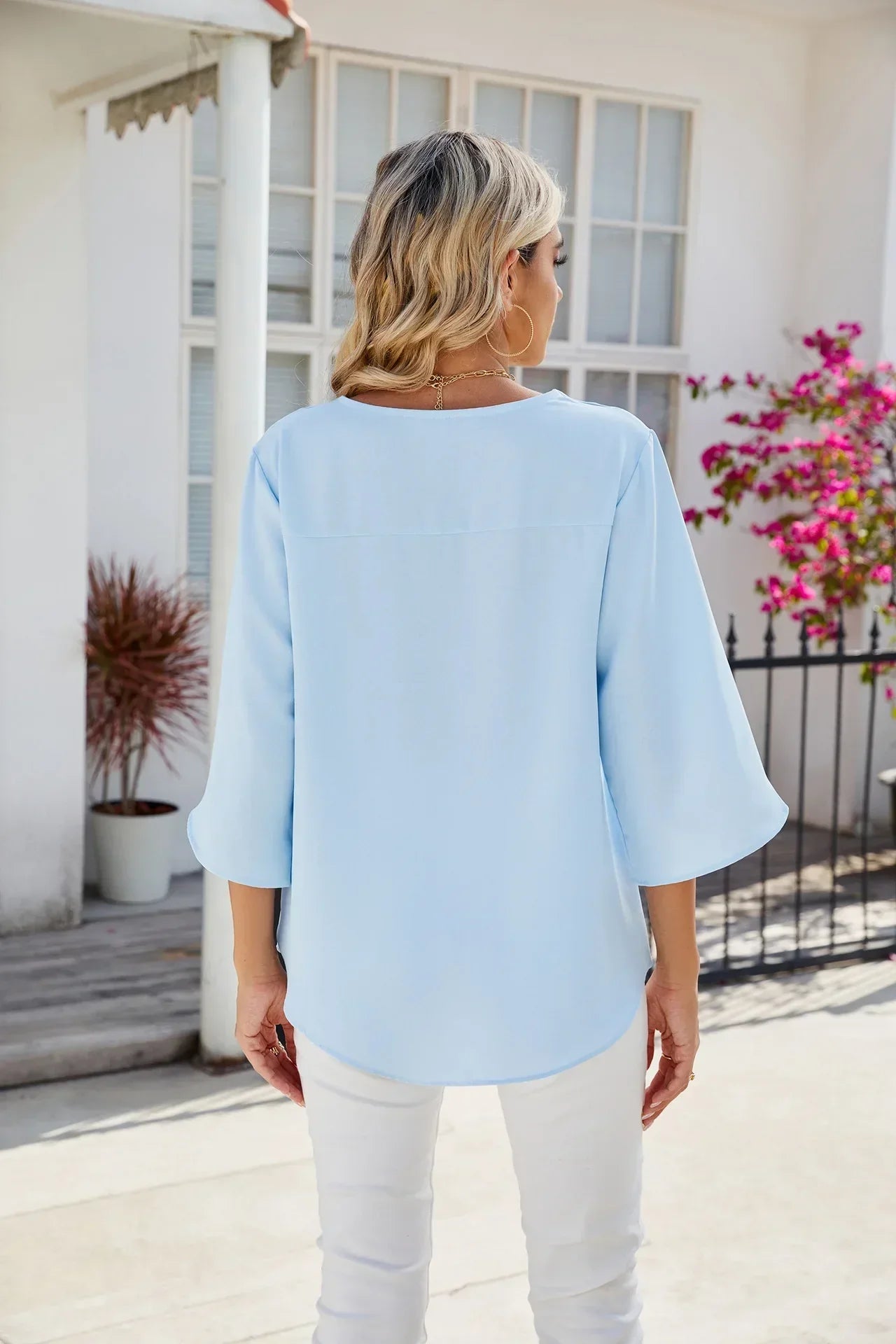 Luciana | Bluse mit V-Ausschnitt