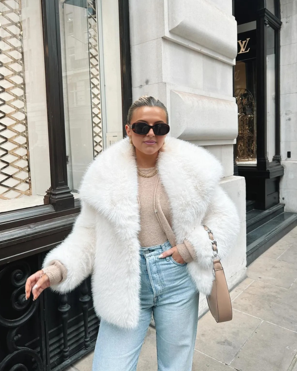 Ferryhill | Faux Fur Coat – Timeless, Elegant, Winter Layering