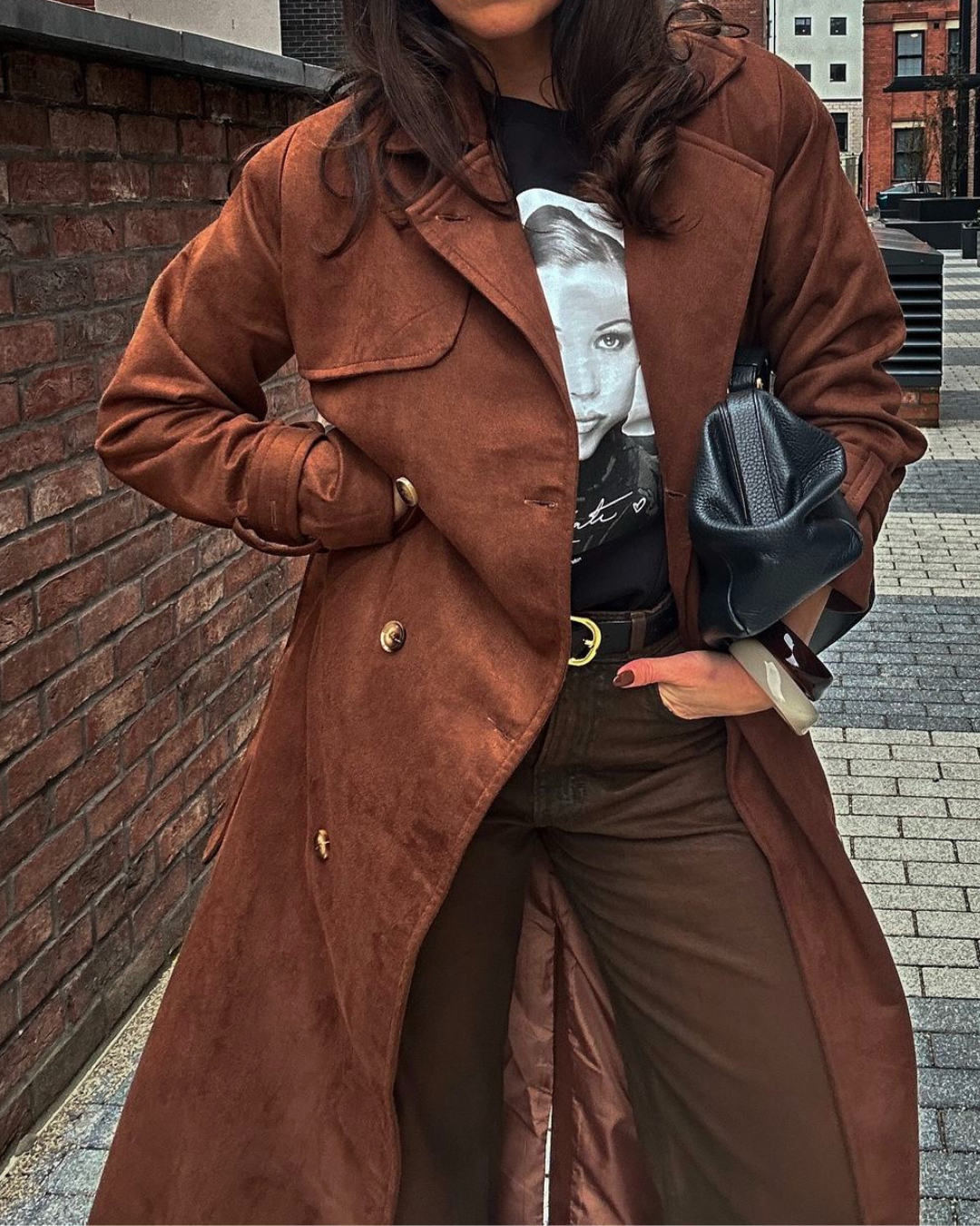 Zaria | Banbury Wildleder Trenchcoat
