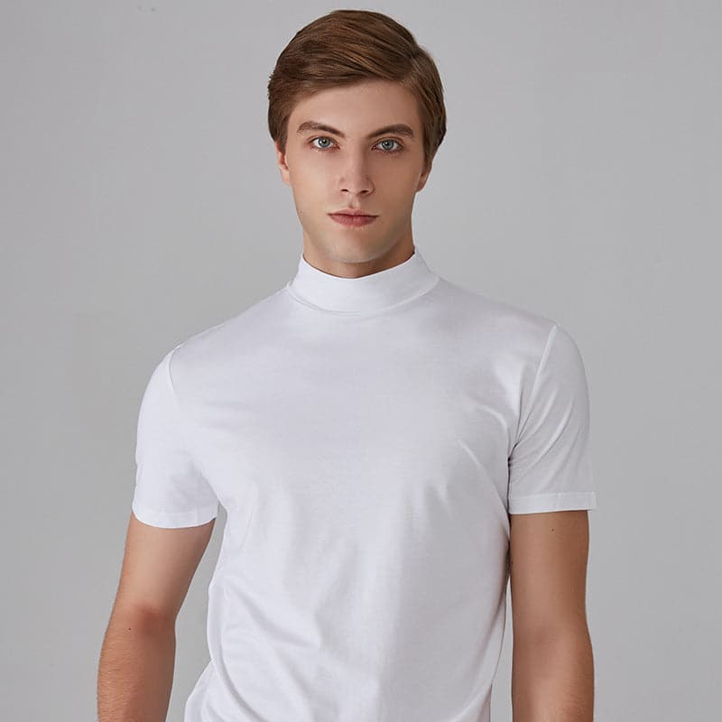 Vihaan | Hochgeschlossenes Slim-Fit-T-Shirt für Herren