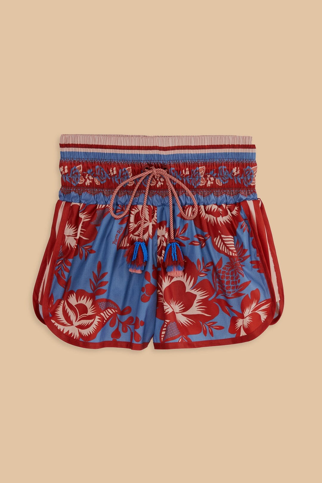 Legend | Blaue Spitzengarten-Nylon-Shorts