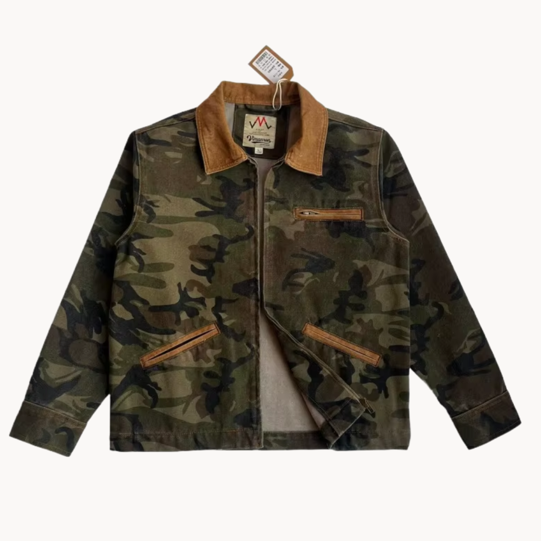 Jesiah | Camo-Reißverschluss-Arbeitsjacke