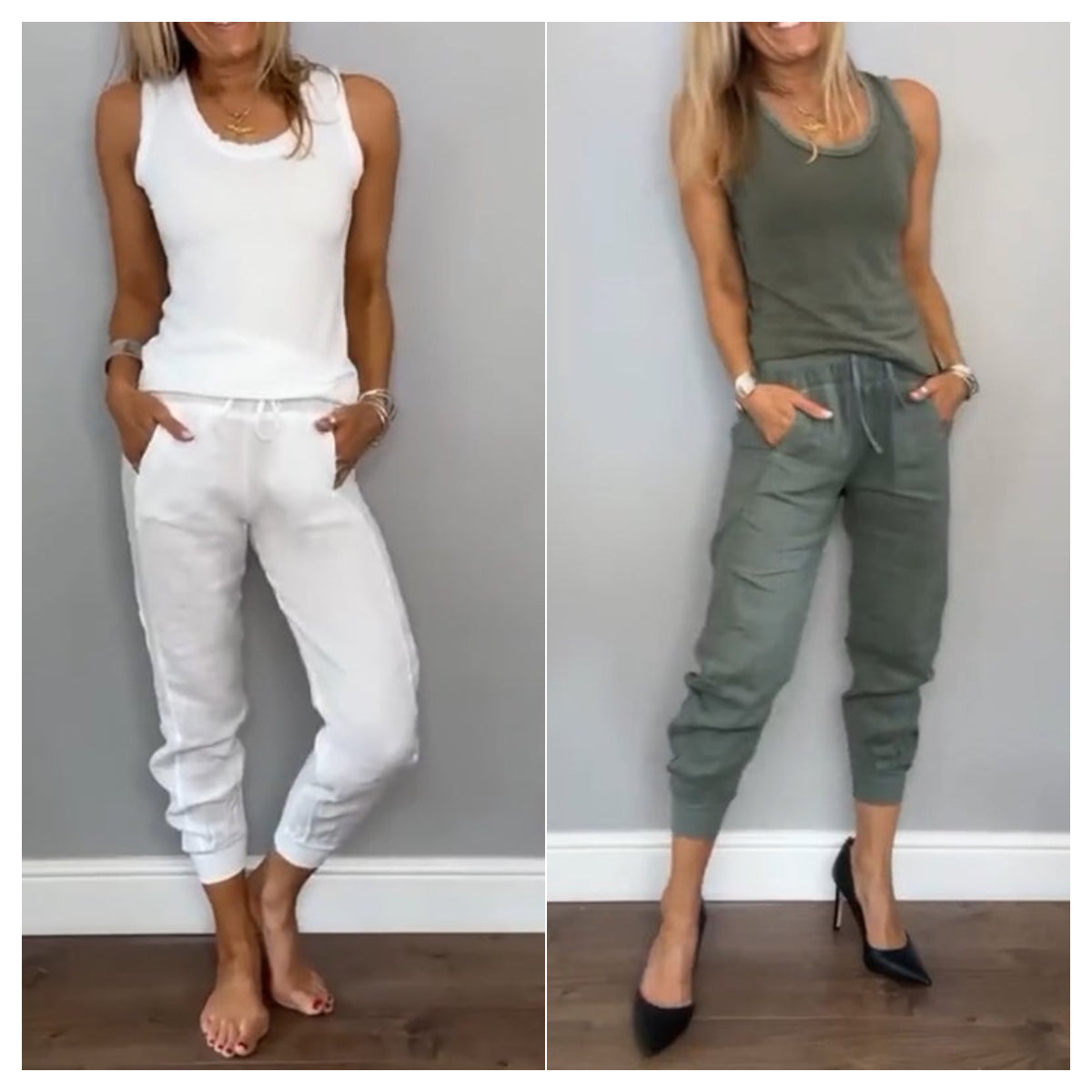 Candace | Zweiteiliges Set in Volltonfarbe für Damen