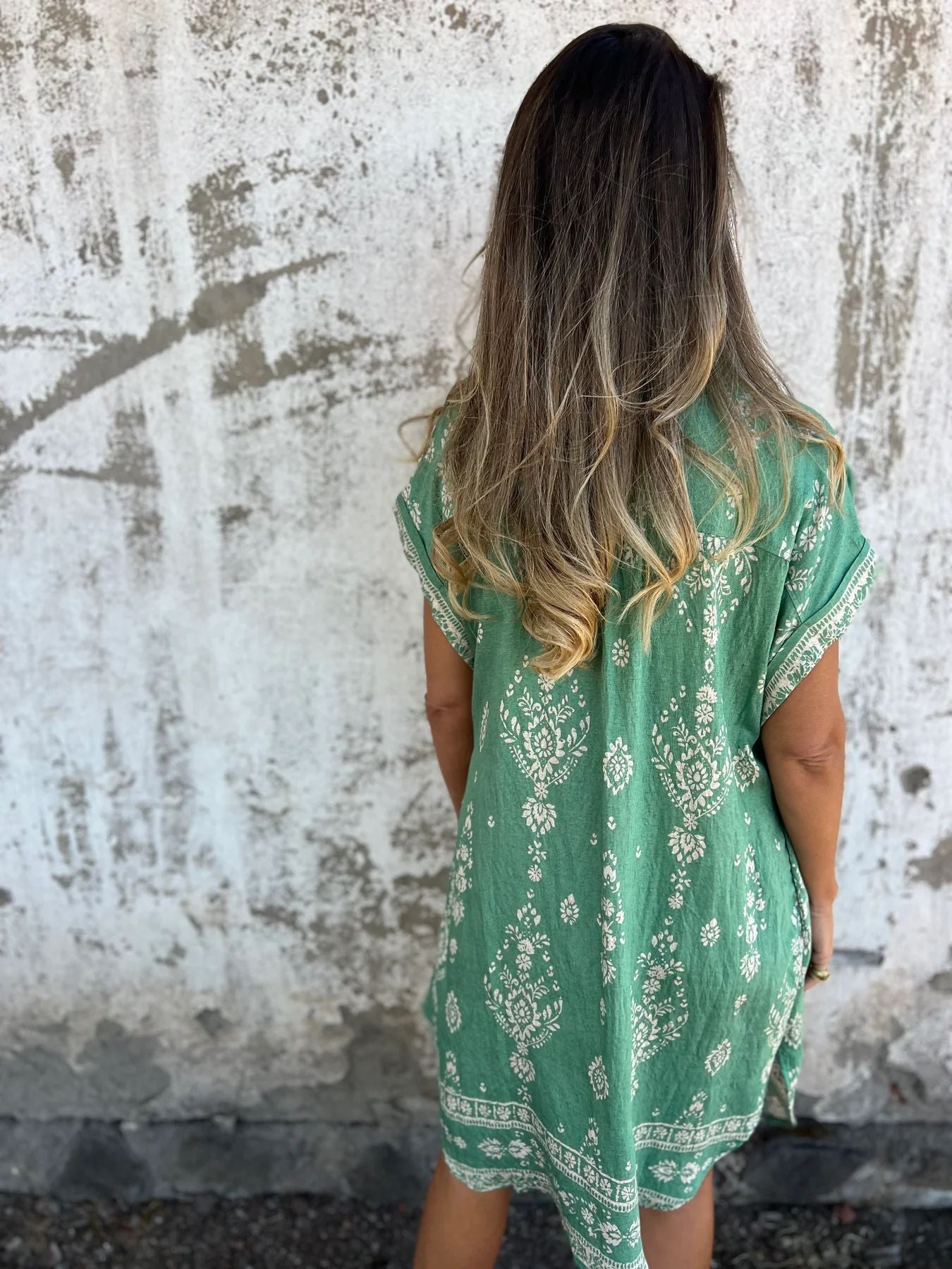 Nadia | Casualkleid mit Print und praktischer Tasche