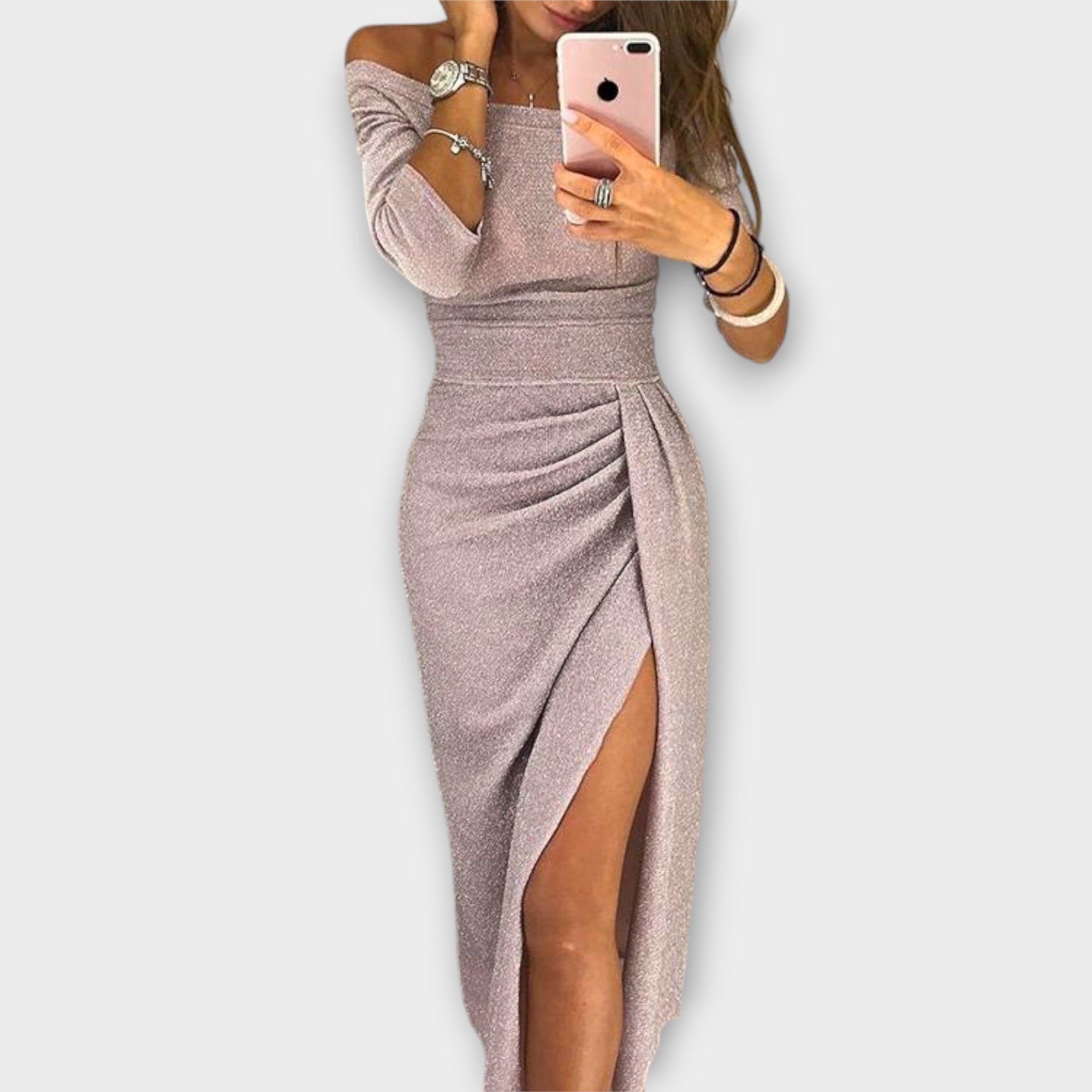 Hecy | Elegantes Off-Shoulder-Kleid