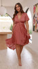 Marina | Sunny Daze Kleid - Gebackene Rose