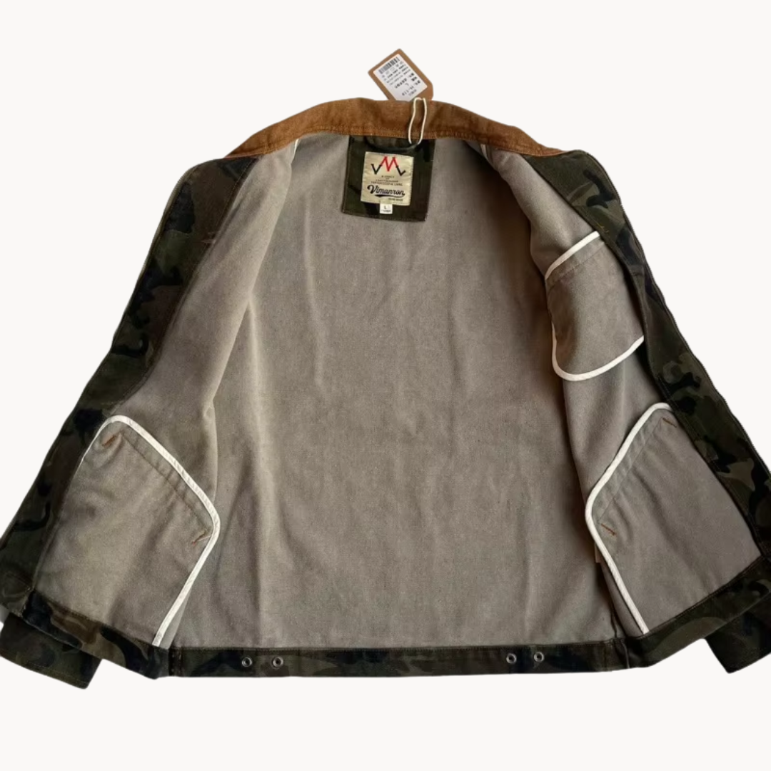 Jesiah | Camo-Reißverschluss-Arbeitsjacke