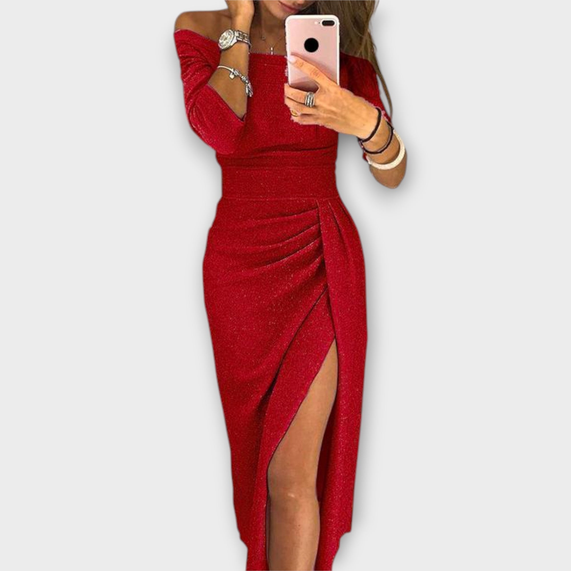 Hecy | Elegantes Off-Shoulder-Kleid