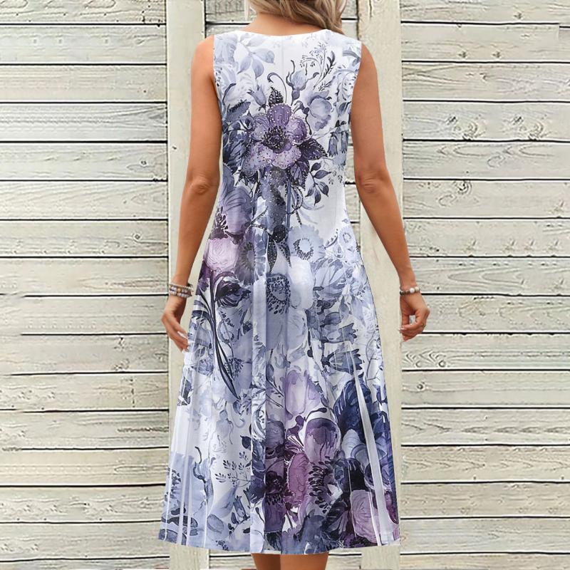Cade | Vintage Blumenprint-Kleid