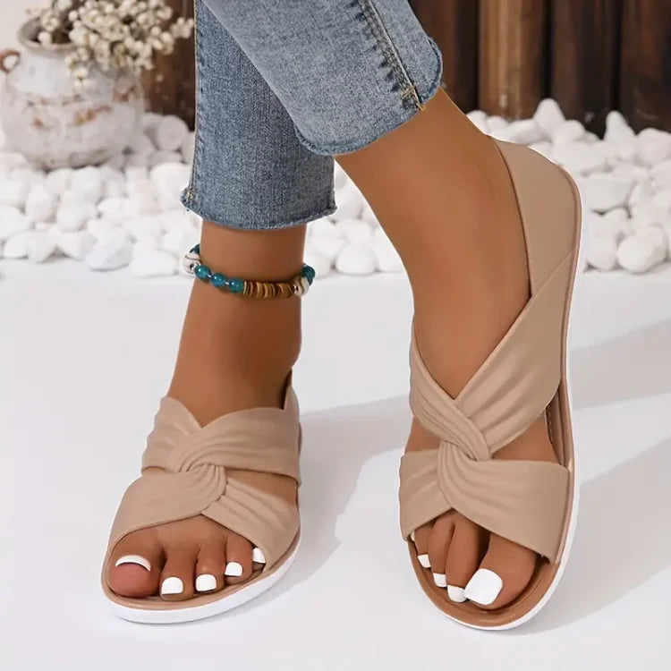 Mira | Bequeme Damen-Orthopädische Slipper-Sandalen mit Schleife