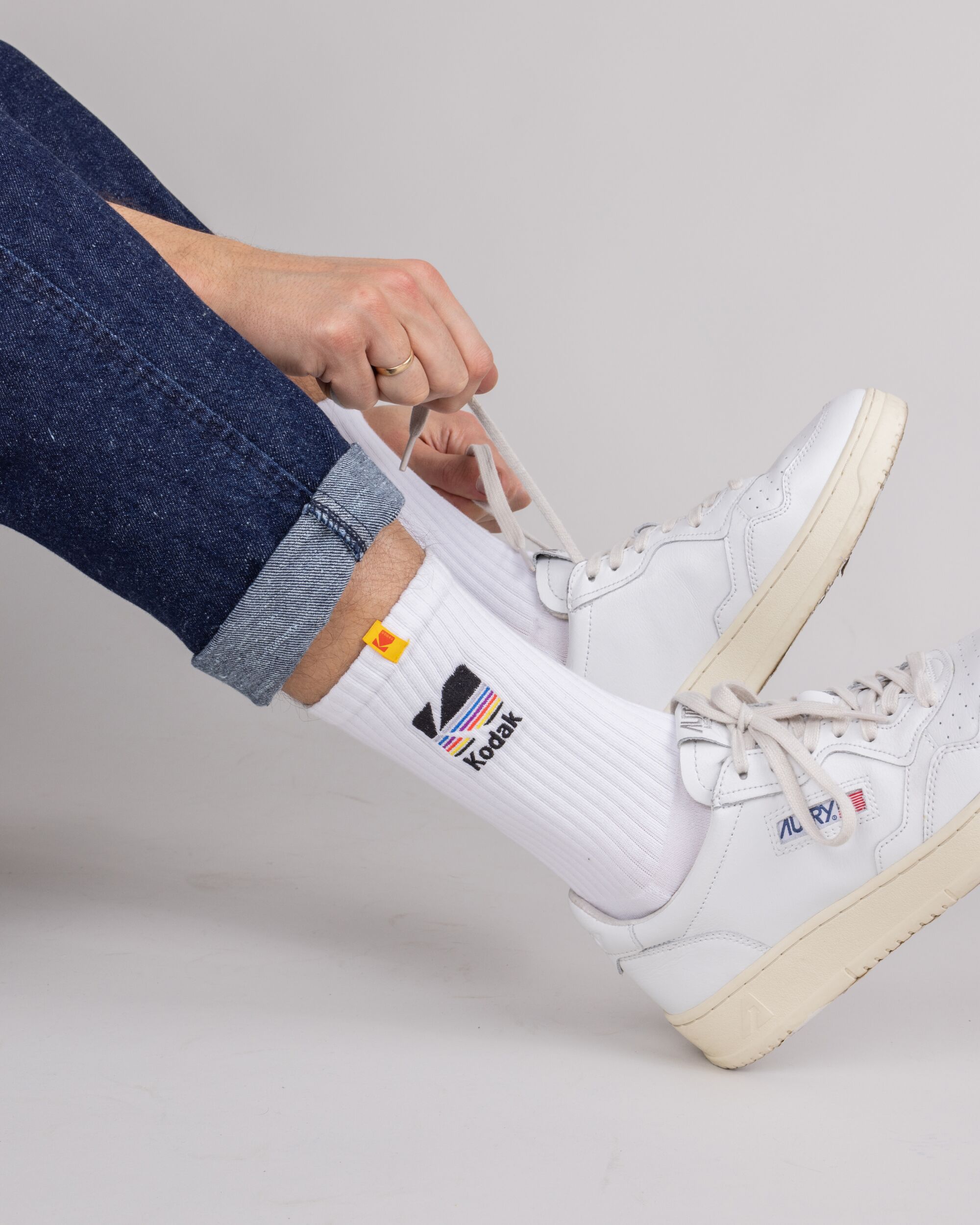 Amari | Kodak Socken Weiß
