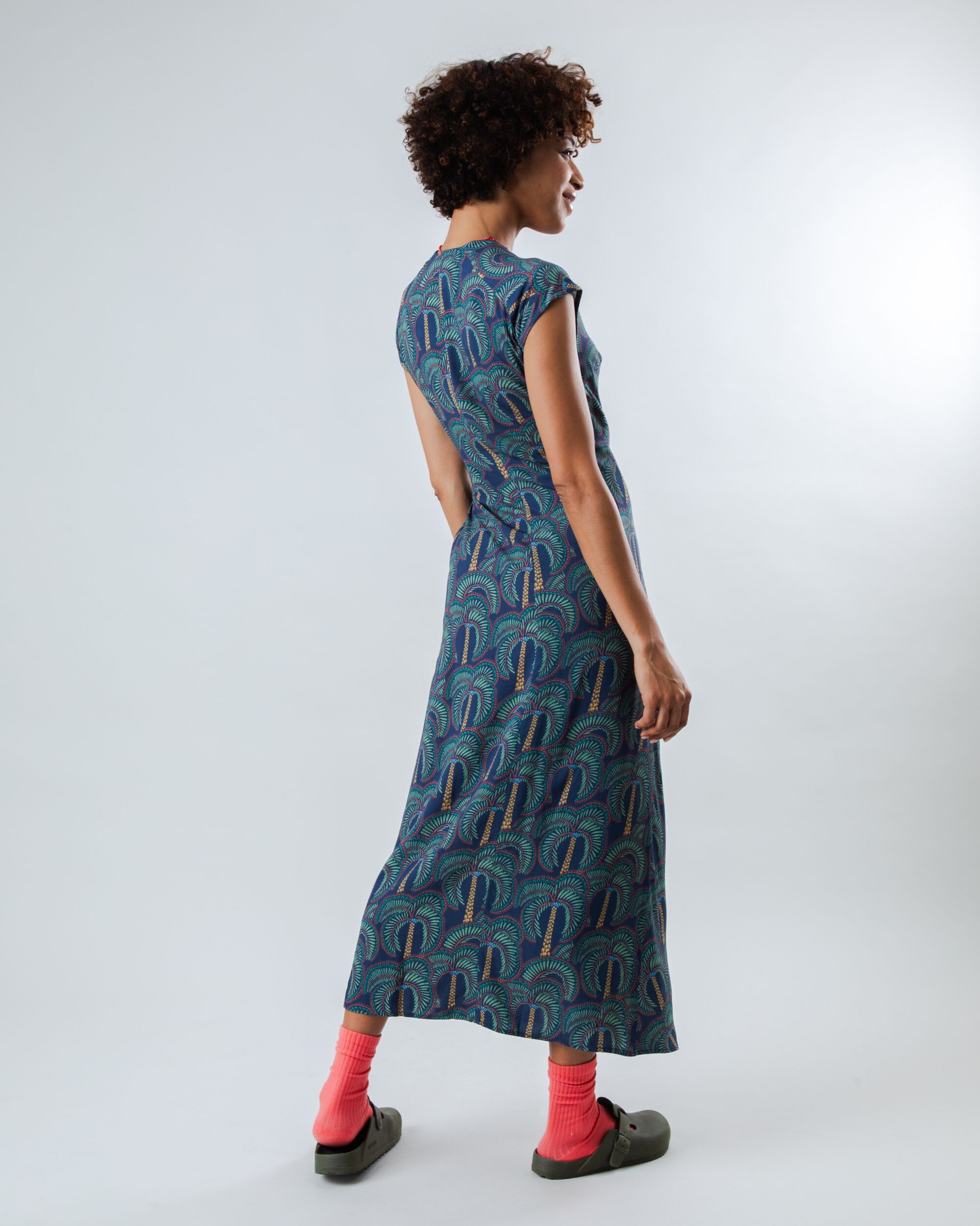 Janna | Borneo-Kimono-Kleid Marine