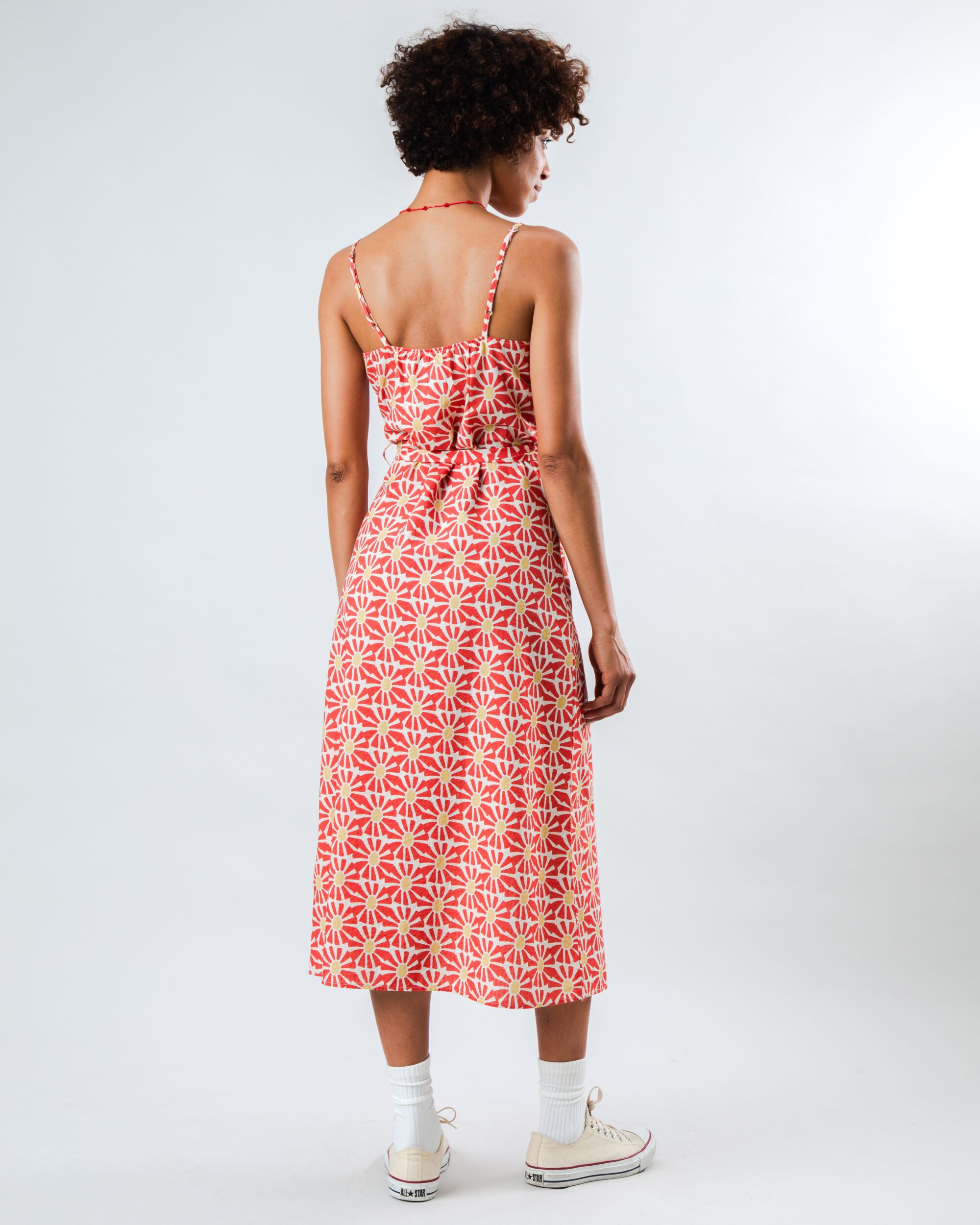 Tina | Marisol Trägerkleid Rot