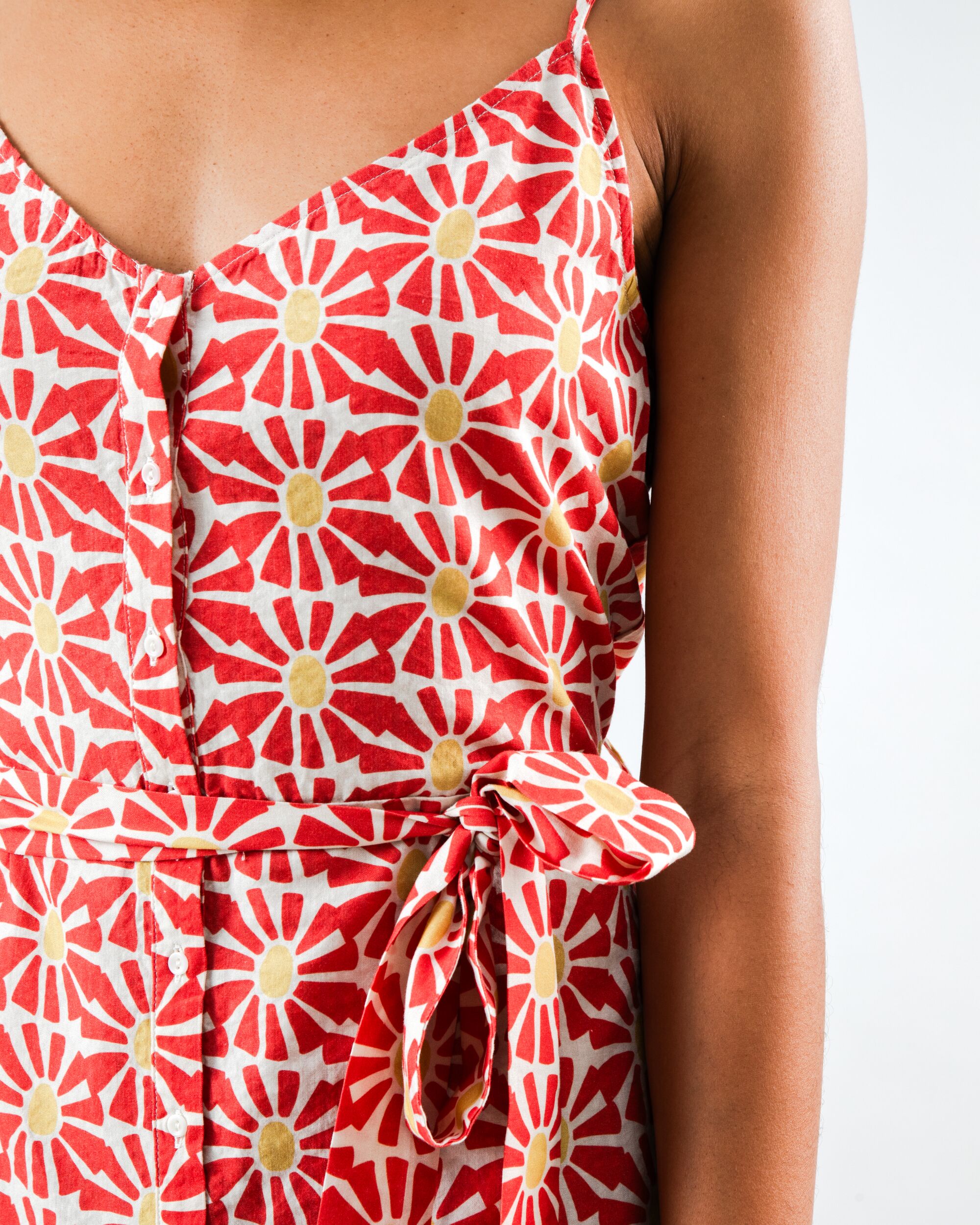 Tina | Marisol Trägerkleid Rot